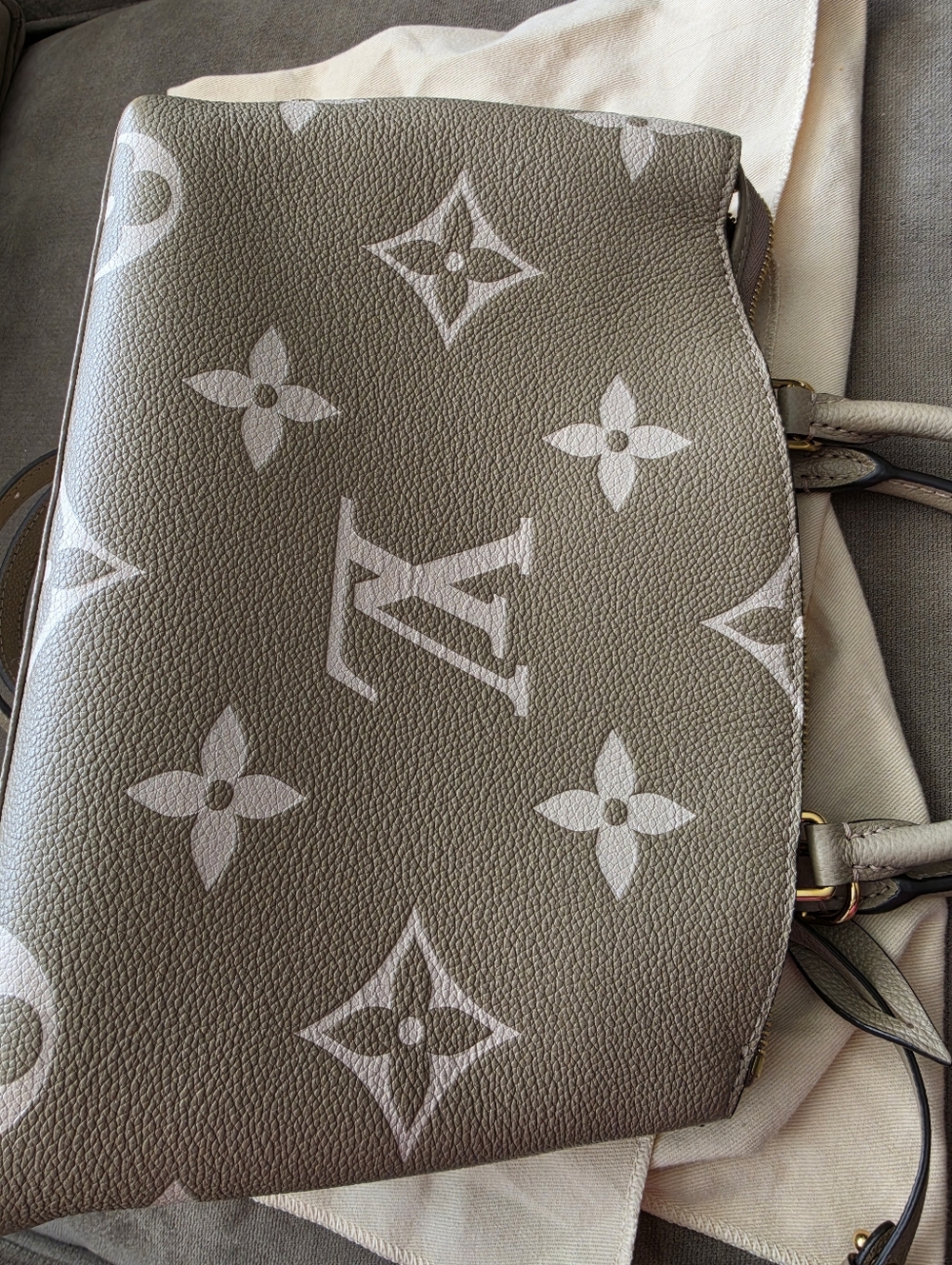 Louis Vuitton Bicolor Petit Palais in Dove/Cream - Picture 4 of 15